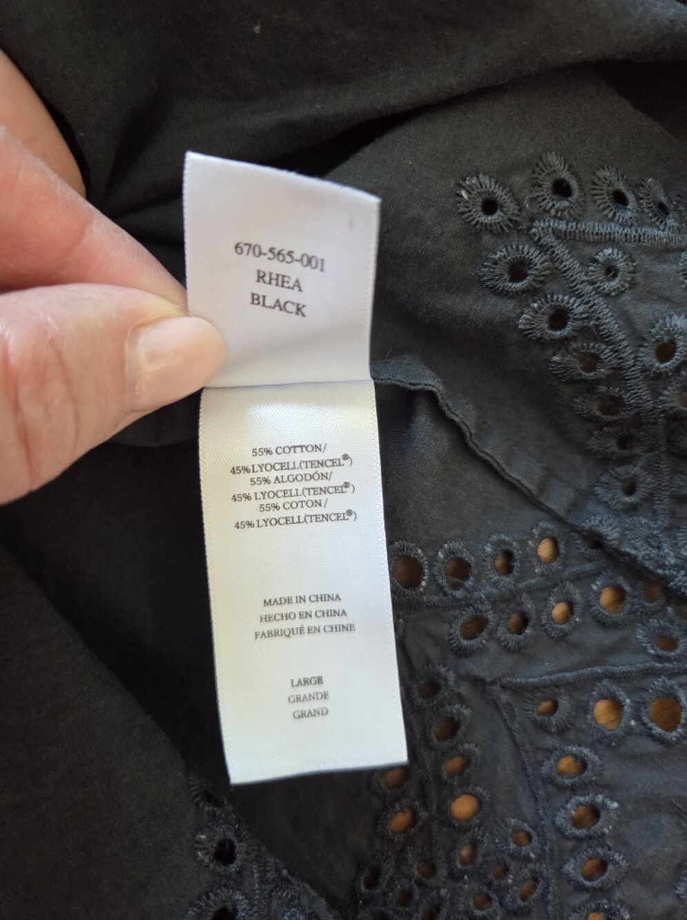Rails Rosie Peplum Smocked Top Medium + Rails Rhea Tiered Eyelet Skirt Large - Picture 14 of 14
